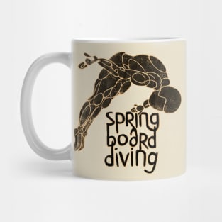 Diving Vintage Style, Springboard Diving Mug